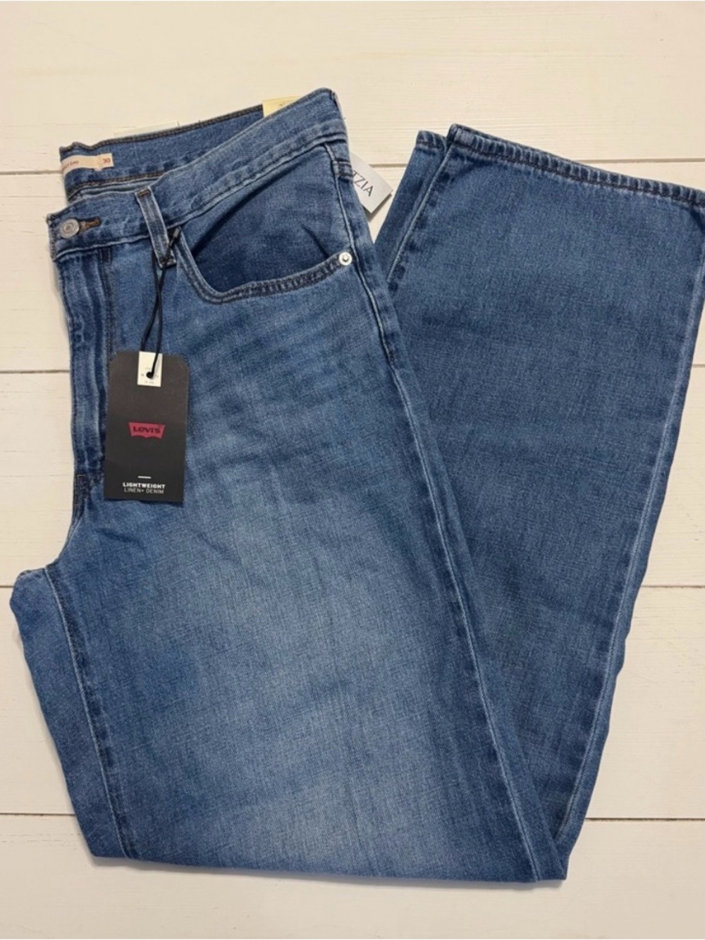 Levi’s Baggy Dad Linen Denim Jeans - Size 30